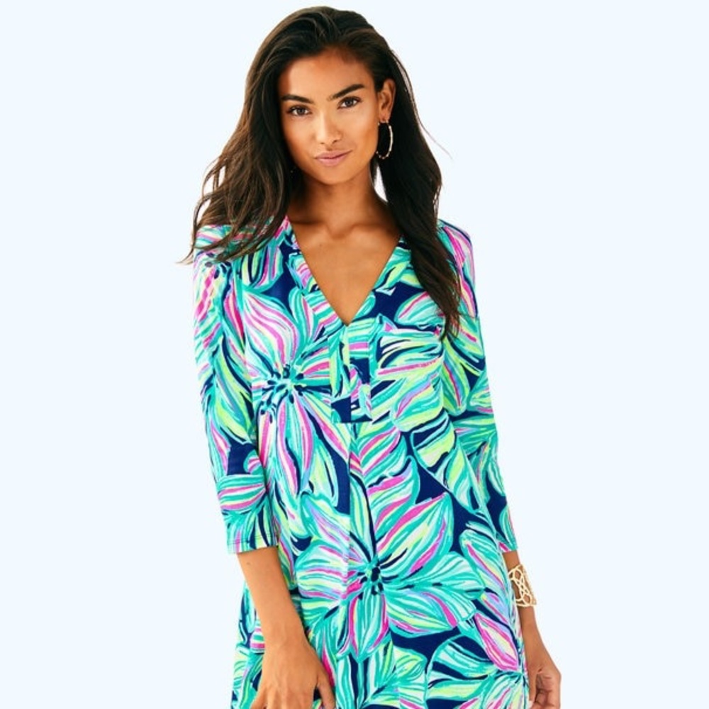 Lilly Pulitzer Amina 3/4 Sleeve dress GUC